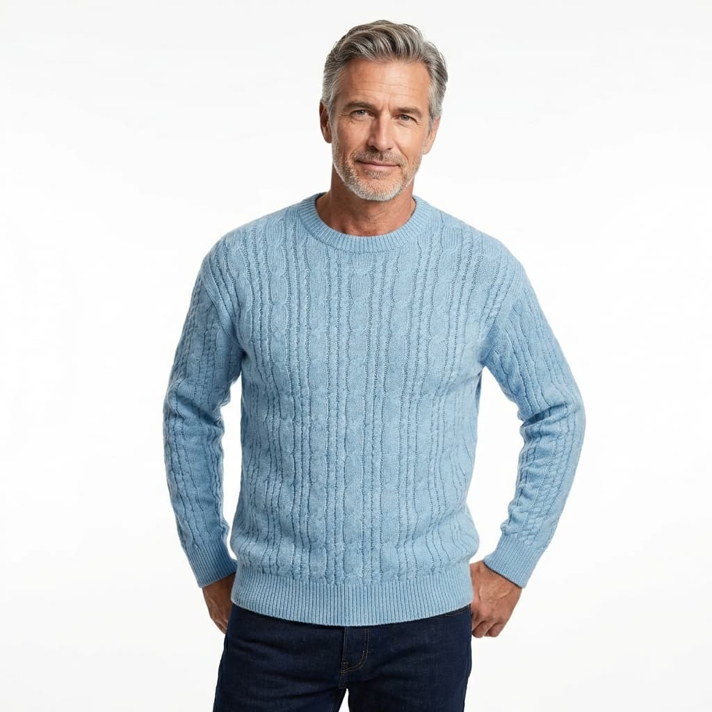 Sky Cable Knit Sweater